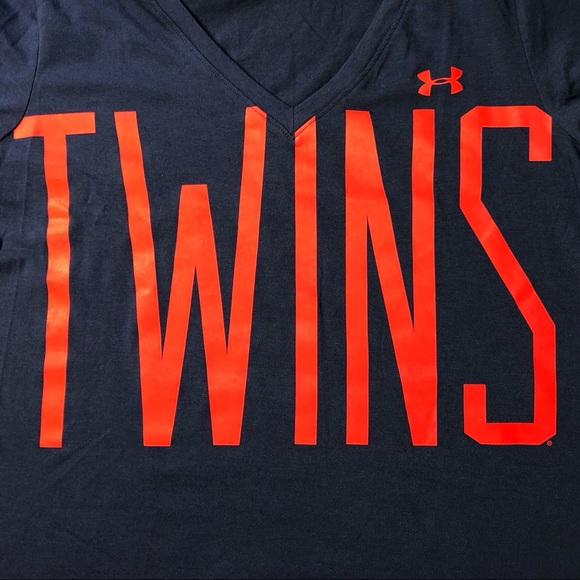 Under Armour Minnesota Twins V-Neck Tee - Size S - Picture 5 of 8